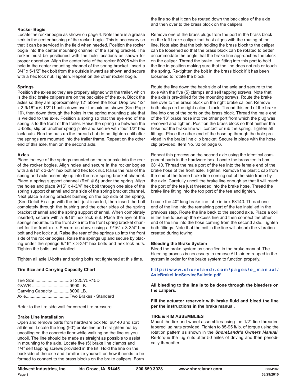 ShoreLand'r LAB80TBB User Manual | Page 9 / 15
