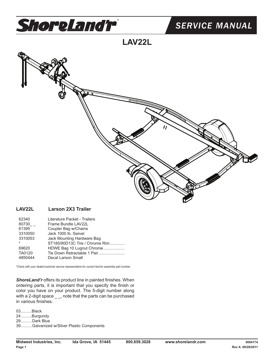 ShoreLand'r LAV22L V.1 User Manual | 10 pages