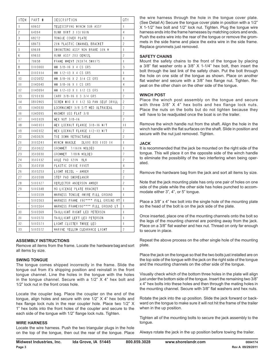 ShoreLand'r LAV22L V.1 User Manual | Page 3 / 10