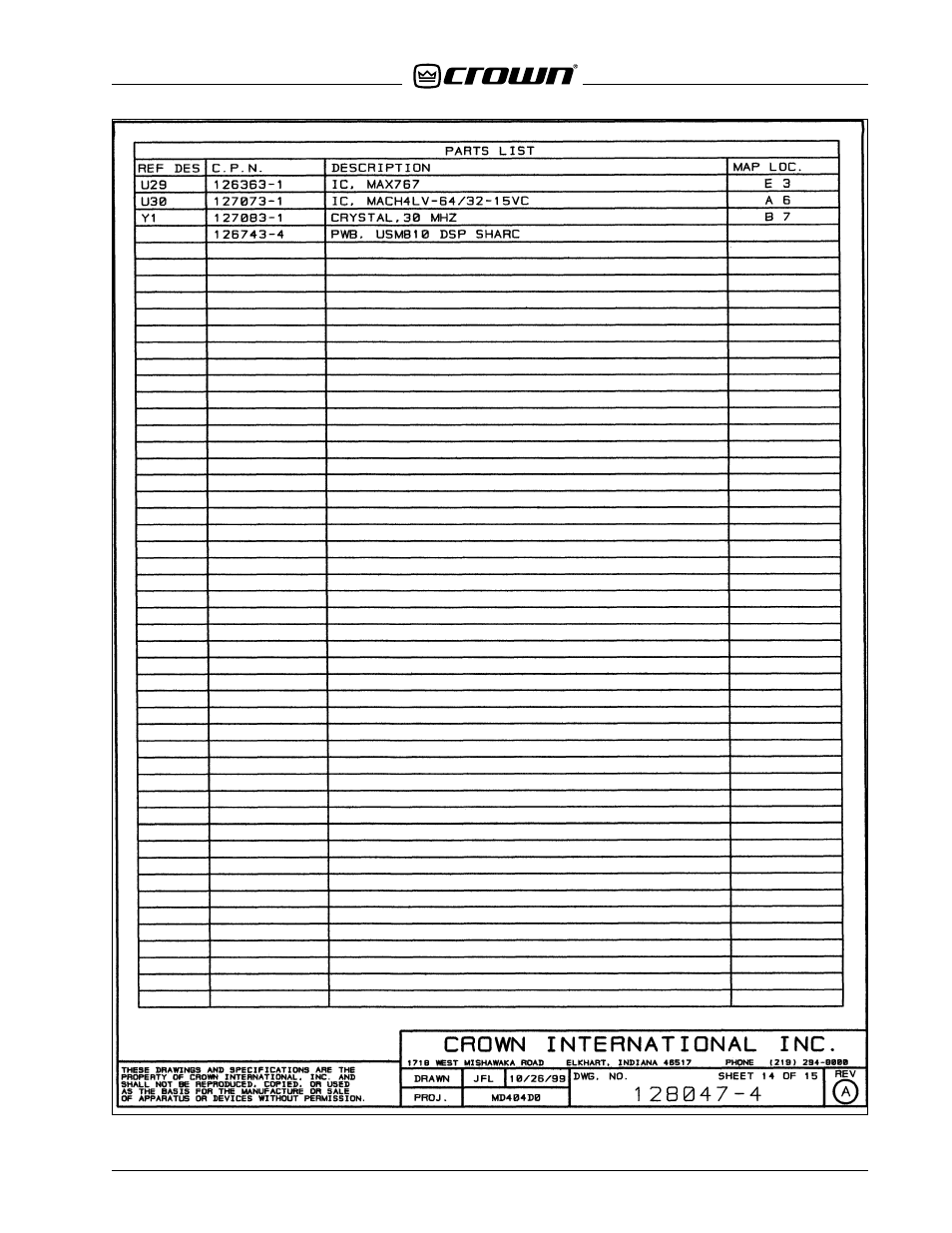 Crown Audio IQ-USM 810 User Manual | Page 135 / 172