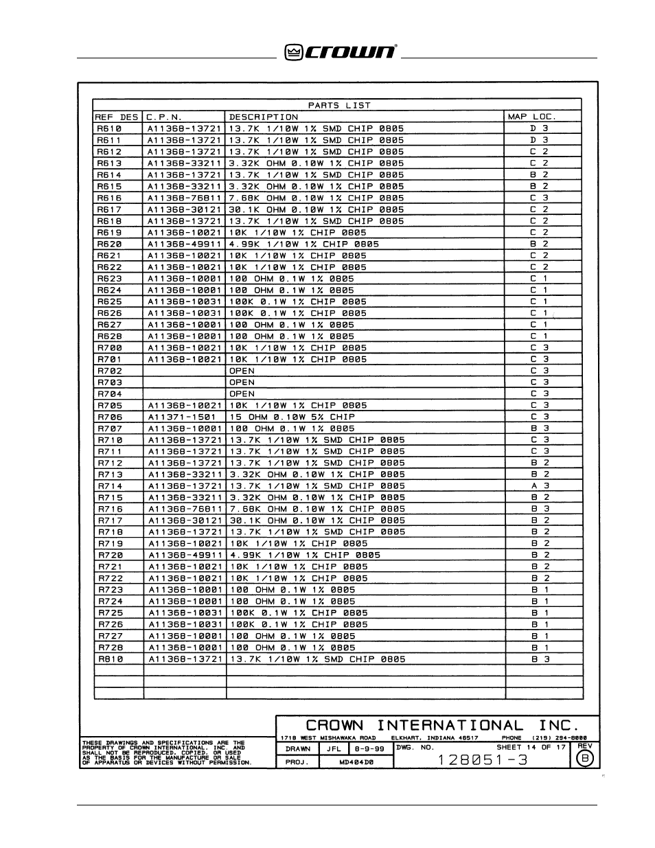Crown Audio IQ-USM 810 User Manual | Page 165 / 172