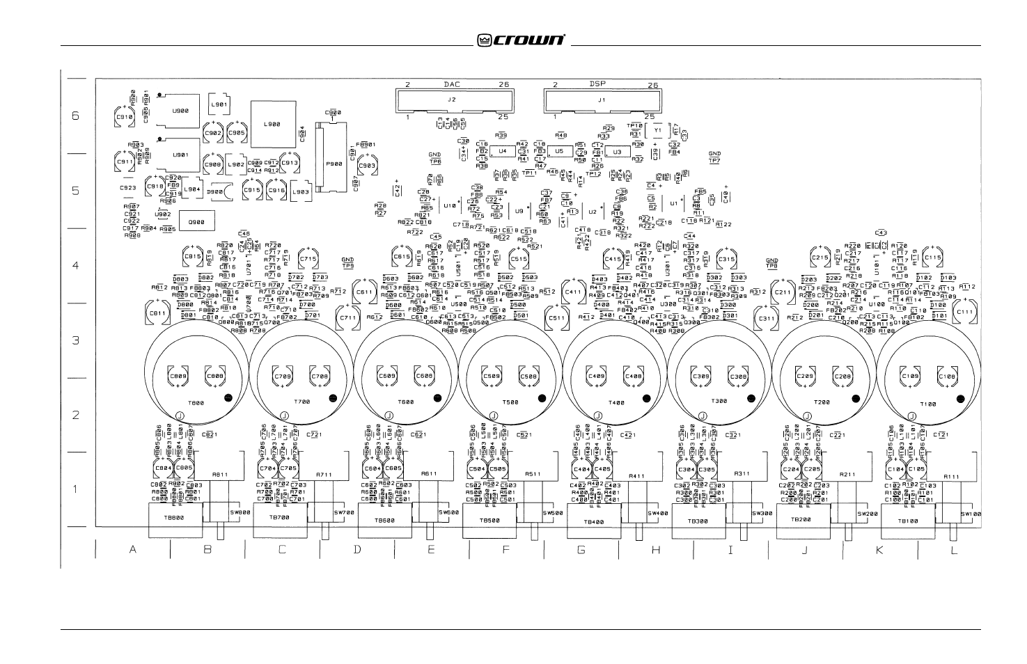 Component map | Crown Audio IQ-USM 810 User Manual | Page 67 / 172