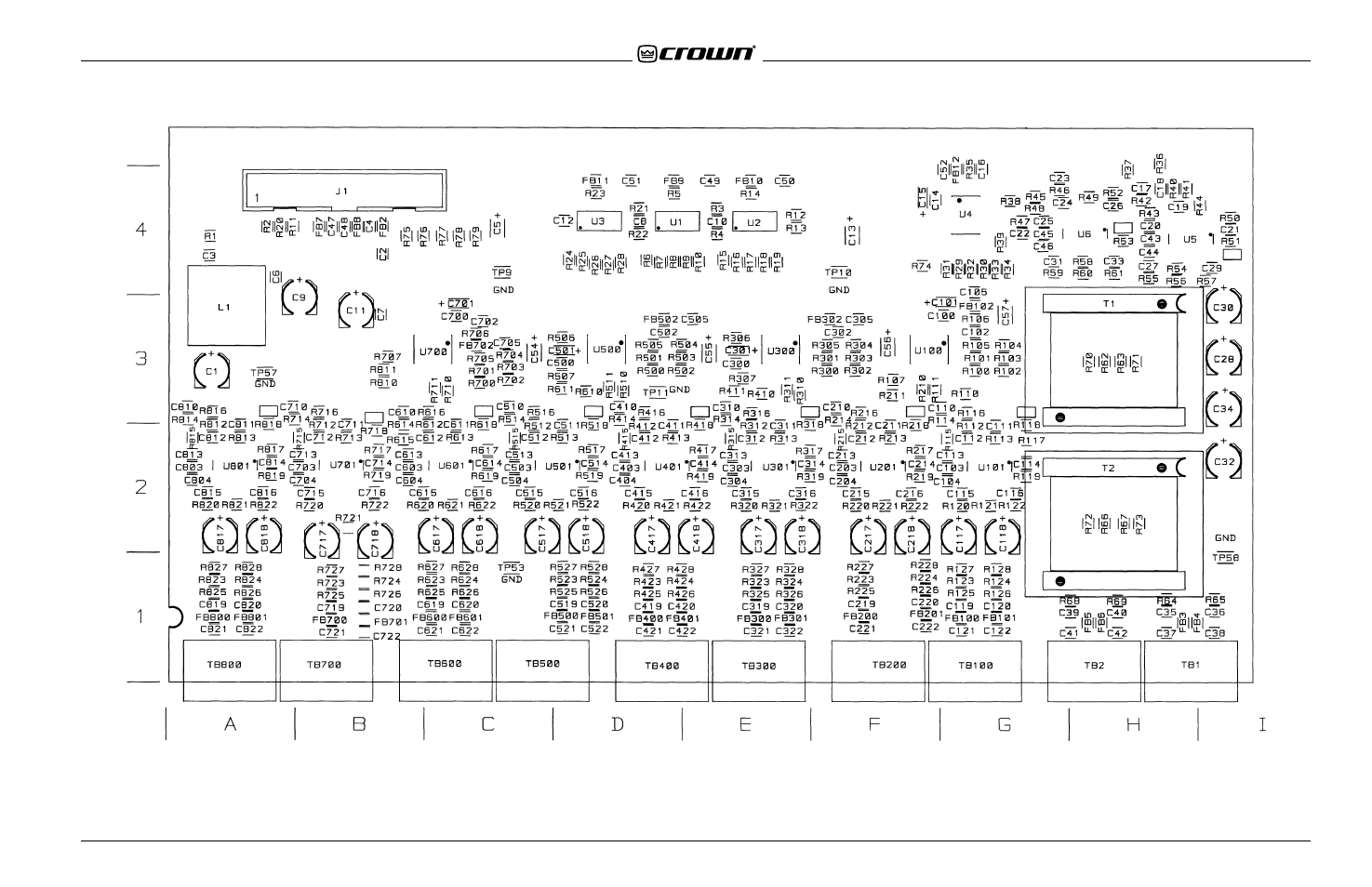 Component map | Crown Audio IQ-USM 810 User Manual | Page 83 / 172