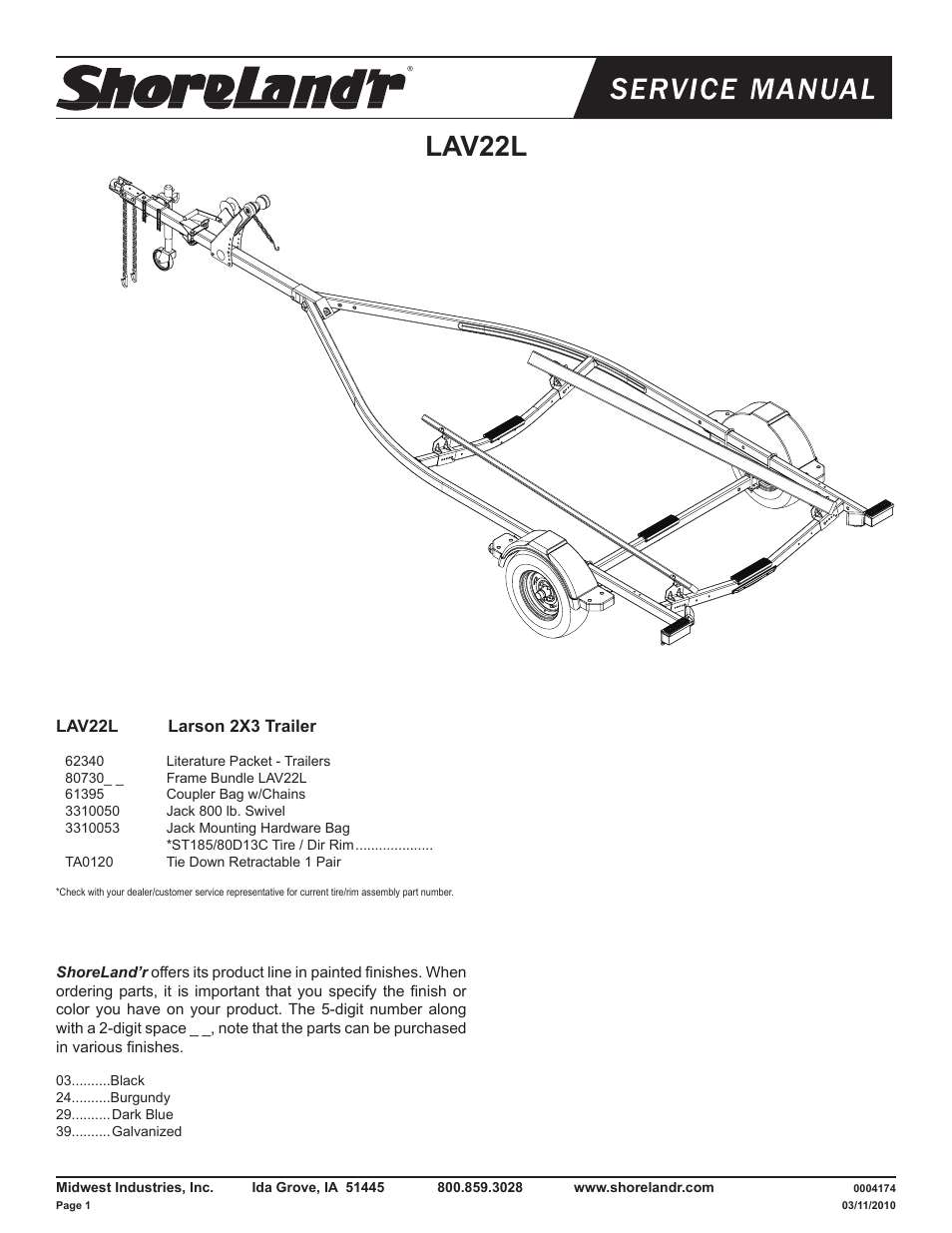 ShoreLand'r LAV22L V.2 User Manual | 10 pages