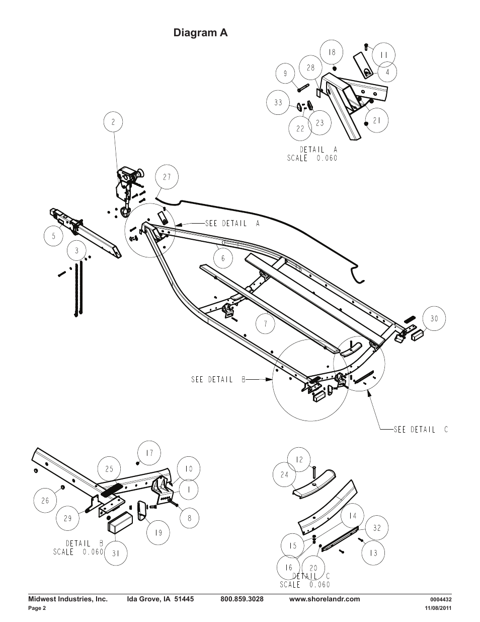 Diagram a | ShoreLand'r LAV30BLW User Manual | Page 2 / 12