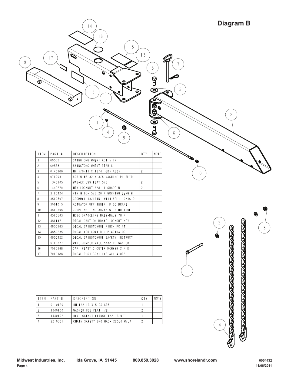 Diagram b | ShoreLand'r LAV30BLW User Manual | Page 4 / 12
