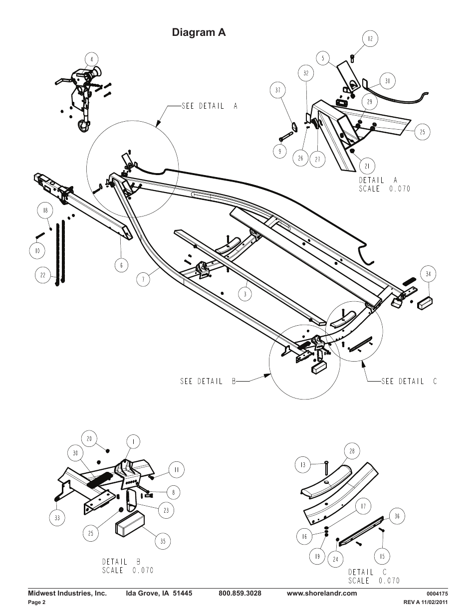 Diagram a | ShoreLand'r LAV30BS V.1 User Manual | Page 2 / 12