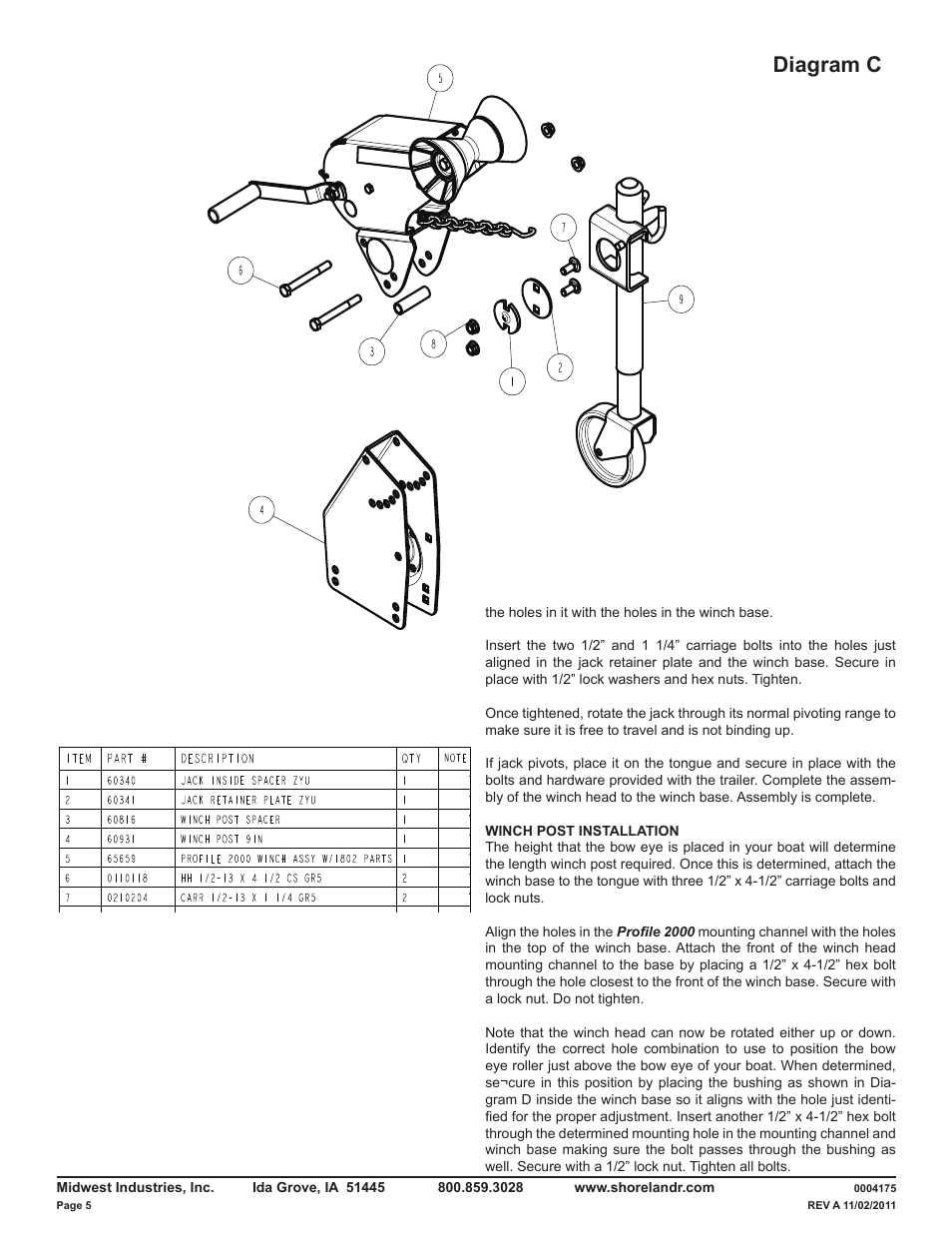 Diagram c | ShoreLand'r LAV30BS V.1 User Manual | Page 5 / 12
