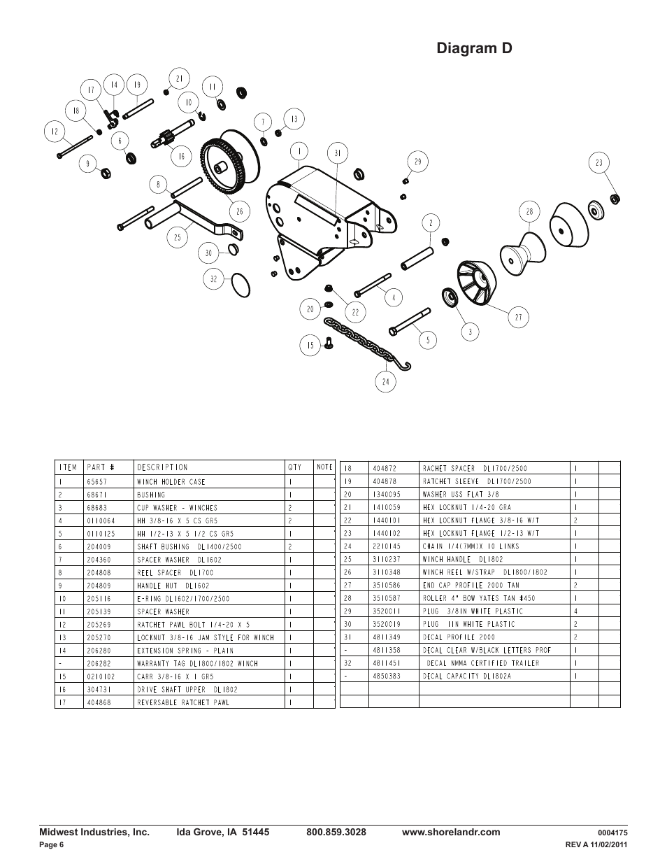 Diagram d | ShoreLand'r LAV30BS V.1 User Manual | Page 6 / 12