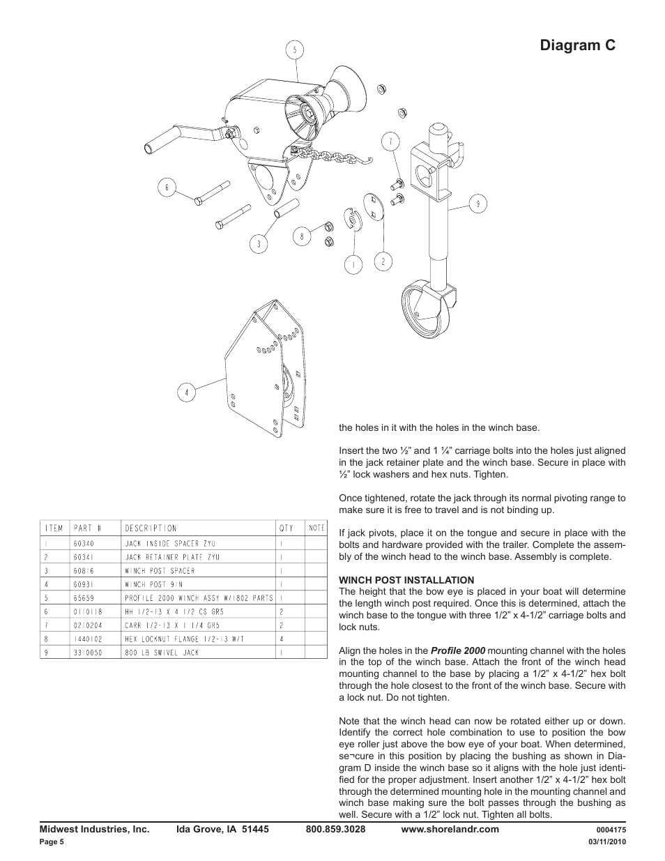 Diagram c | ShoreLand'r LAV30BS V.2 User Manual | Page 5 / 12