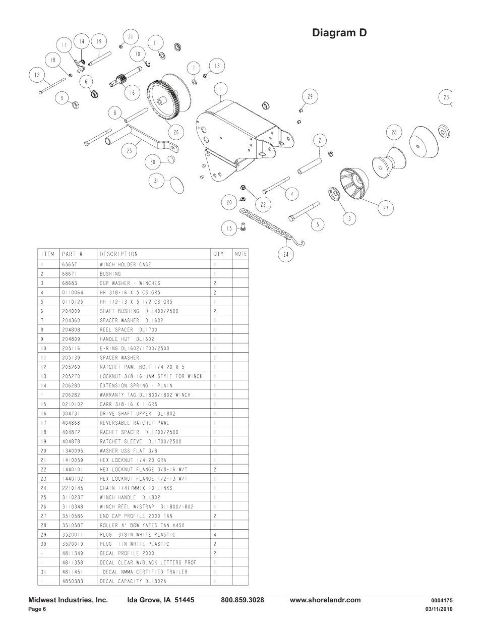 Diagram d | ShoreLand'r LAV30BS V.2 User Manual | Page 6 / 12