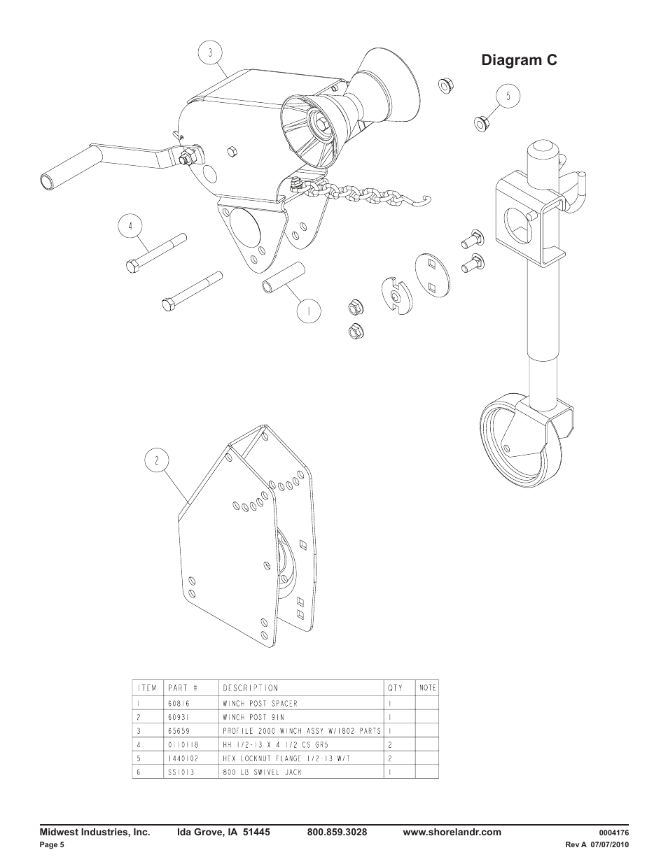 Diagram c | ShoreLand'r LAV34BLW V.1 User Manual | Page 5 / 12