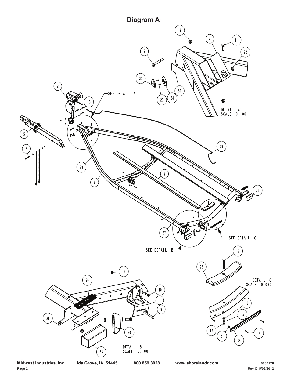 Diagram a | ShoreLand'r LAV34BLW V.2 User Manual | Page 2 / 12