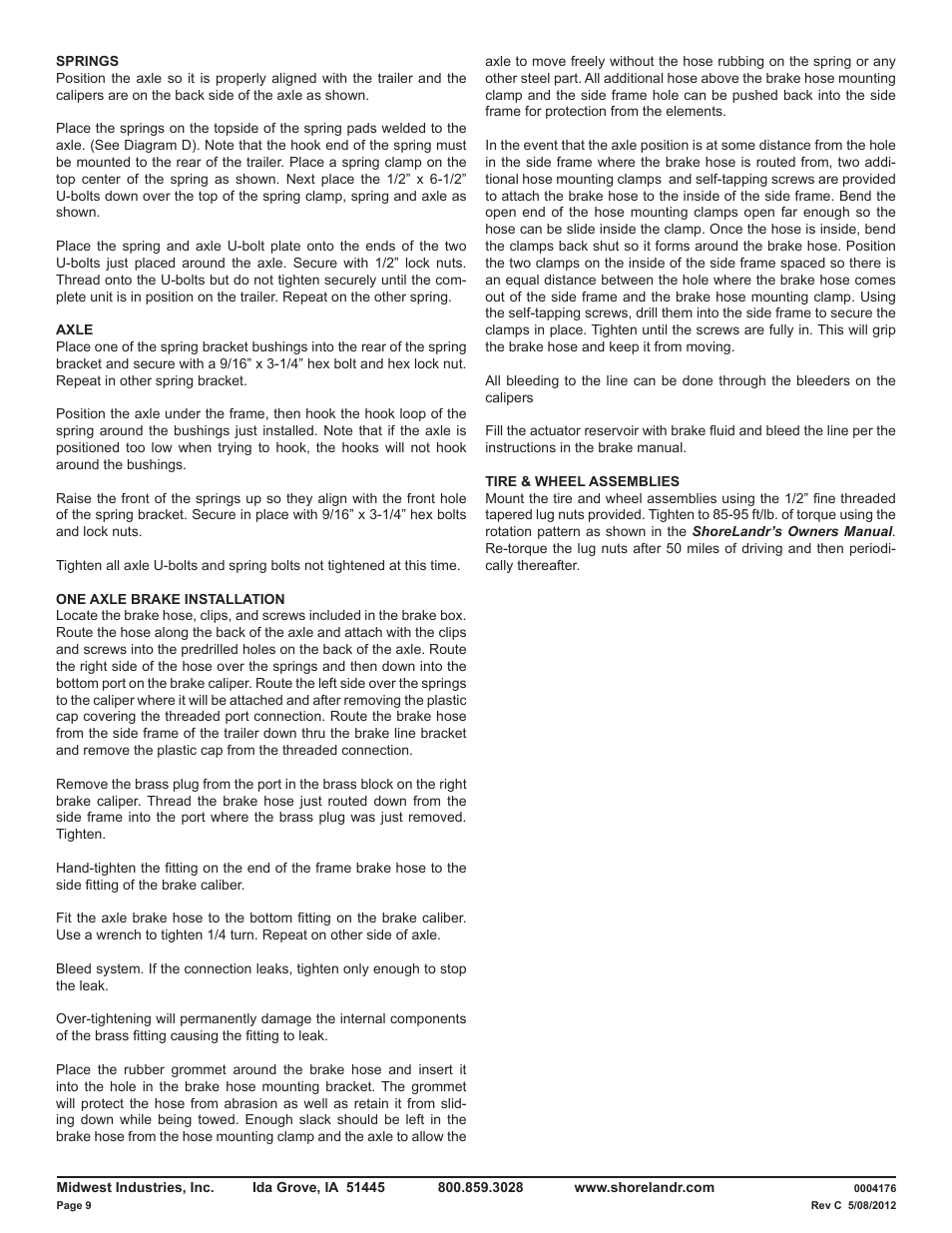 ShoreLand'r LAV34BLW V.2 User Manual | Page 9 / 12