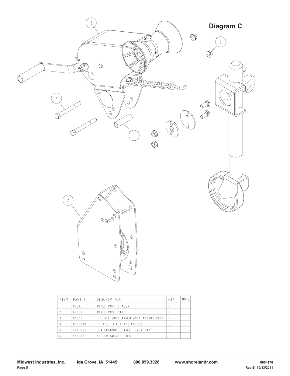 Diagram c | ShoreLand'r LAV34BLW V.3 User Manual | Page 5 / 12