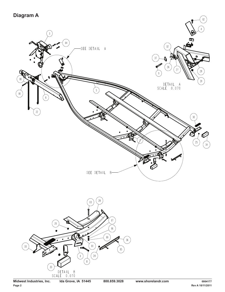 Diagram a | ShoreLand'r LAV46TBB V.1 User Manual | Page 2 / 13