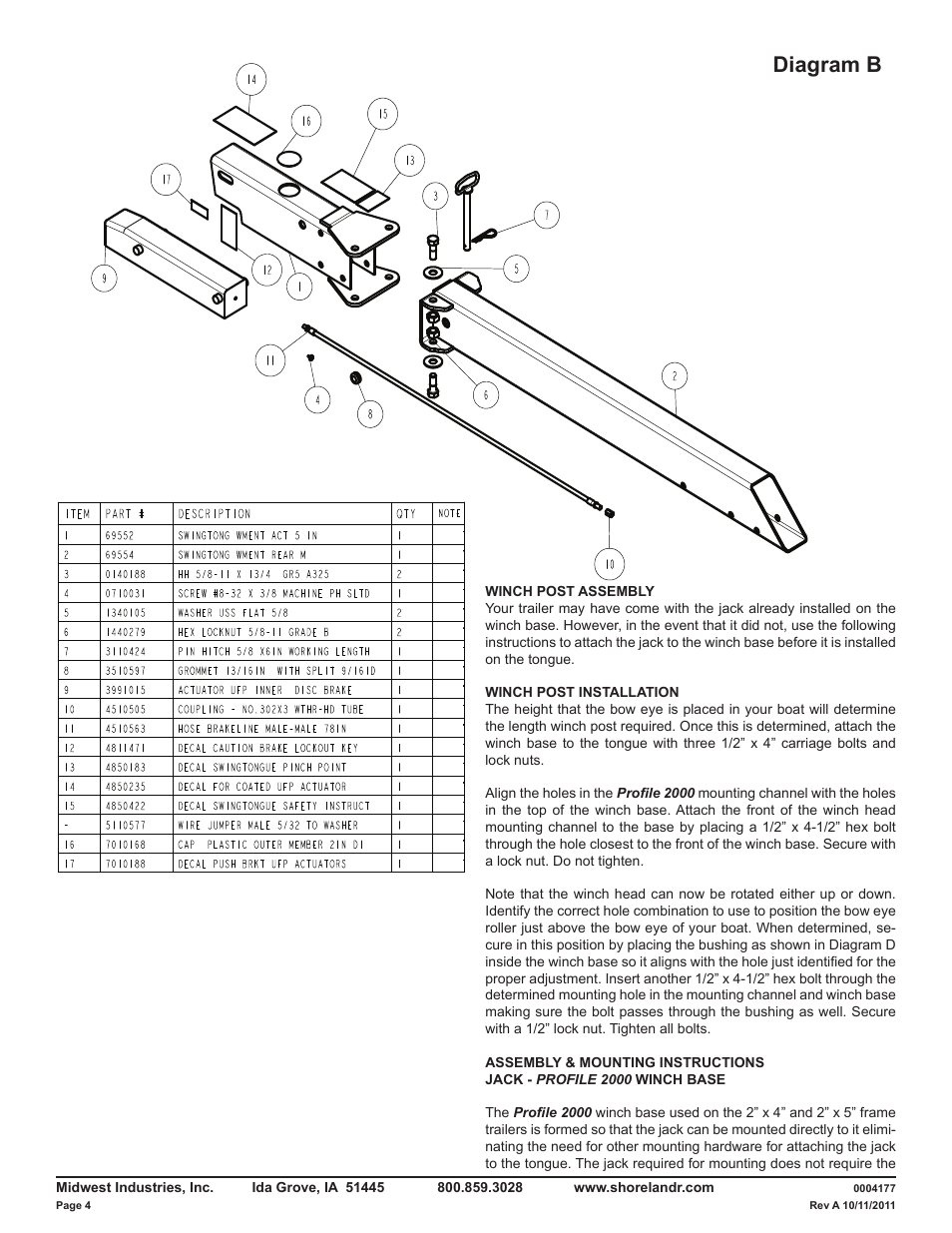 Diagram b | ShoreLand'r LAV46TBB V.1 User Manual | Page 4 / 13