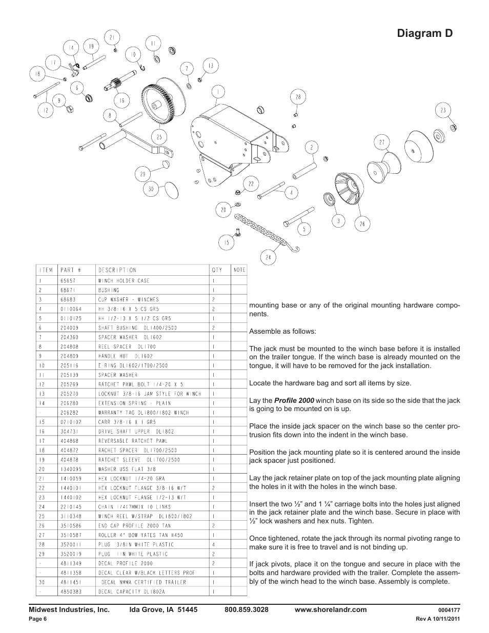 Diagram d | ShoreLand'r LAV46TBB V.1 User Manual | Page 6 / 13