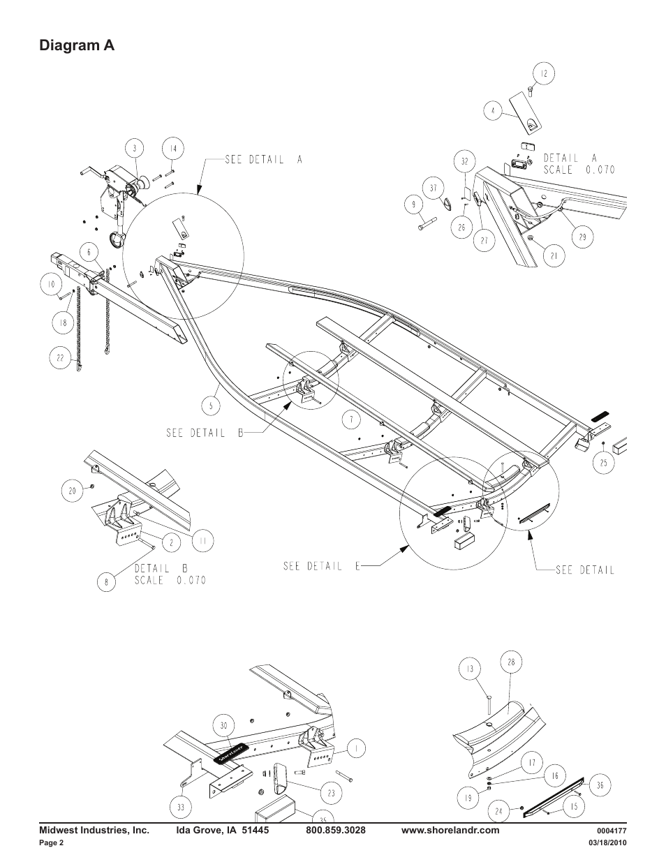 Diagram a | ShoreLand'r LAV46TBB V.2 User Manual | Page 2 / 13