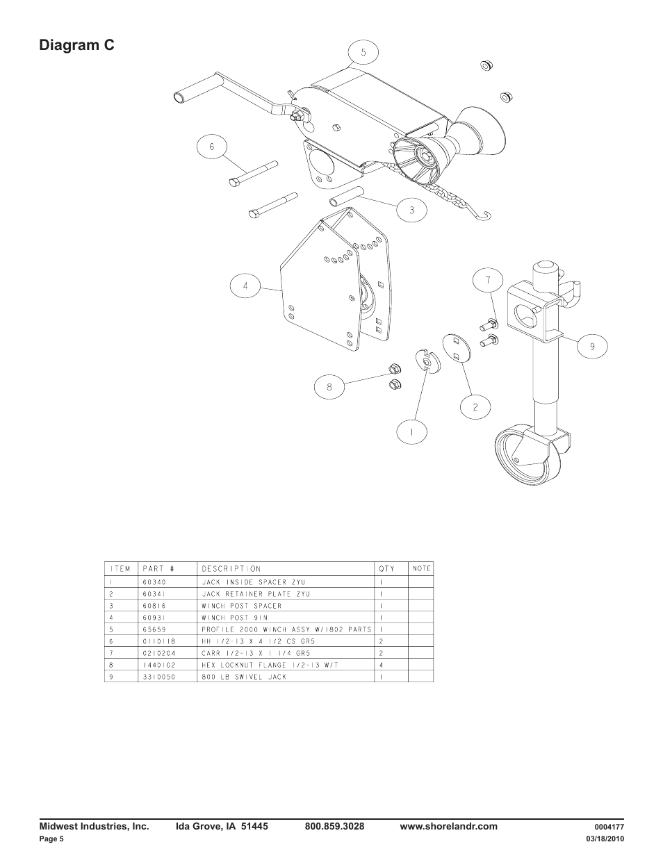 Diagram c | ShoreLand'r LAV46TBB V.2 User Manual | Page 5 / 13