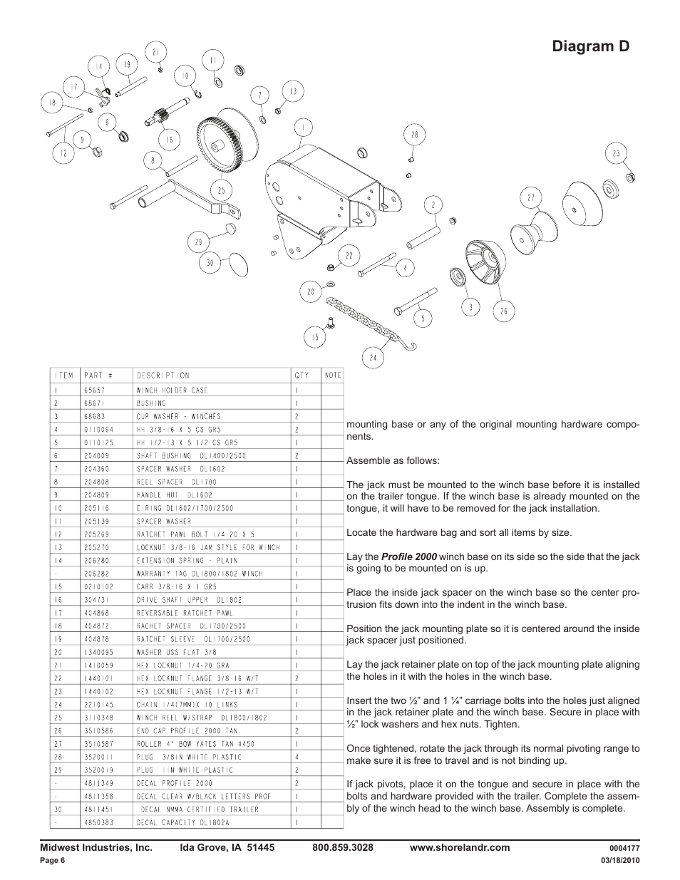 Diagram d | ShoreLand'r LAV46TBB V.2 User Manual | Page 6 / 13