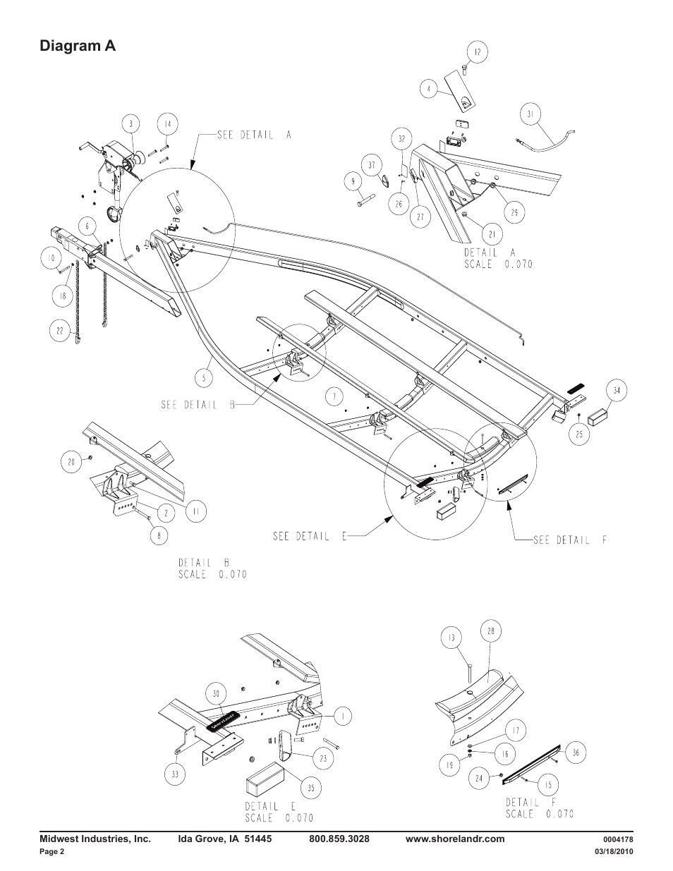 Diagram a | ShoreLand'r LAV46TCBB V.1 User Manual | Page 2 / 13