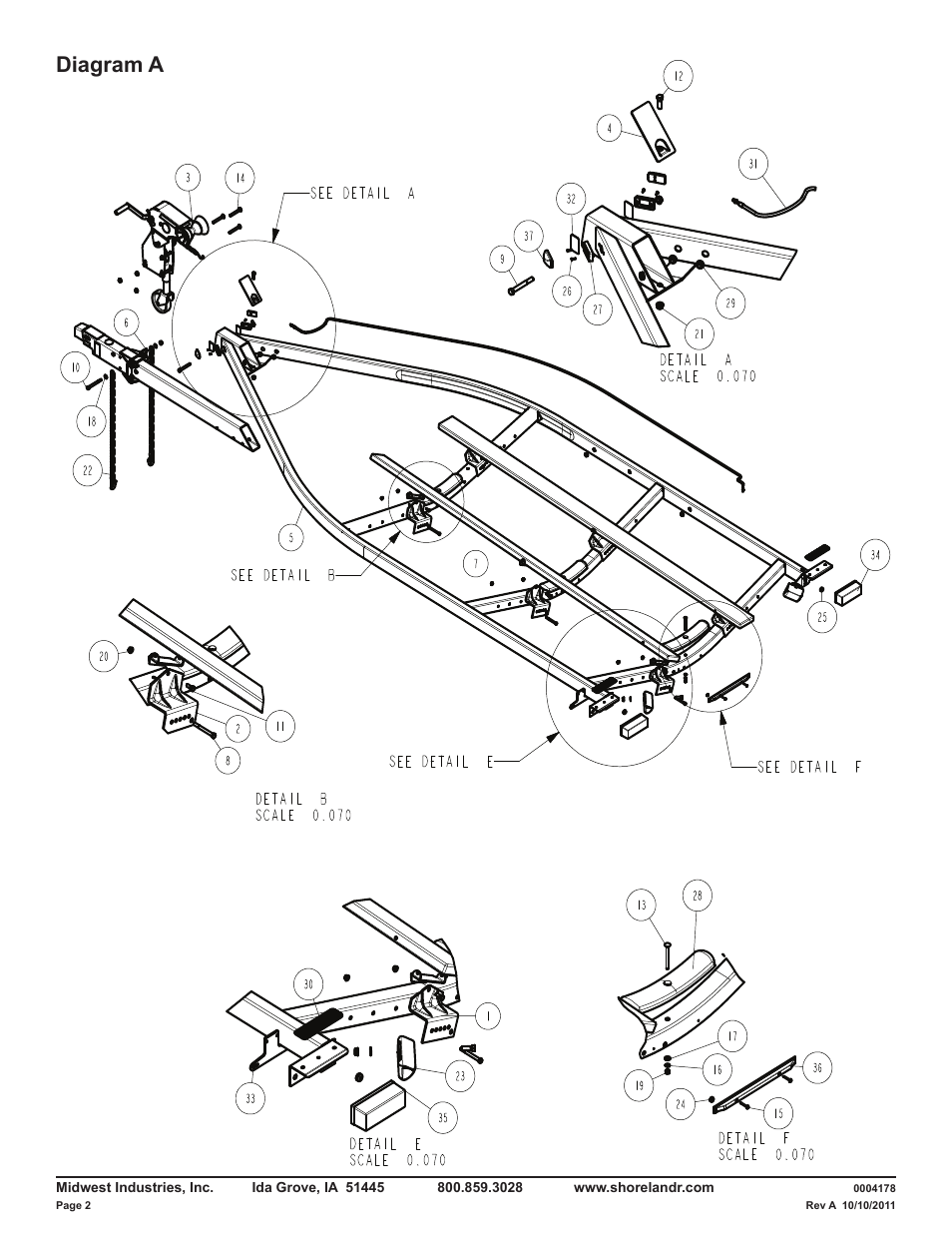 Diagram a | ShoreLand'r LAV46TCBB V.2 User Manual | Page 2 / 13