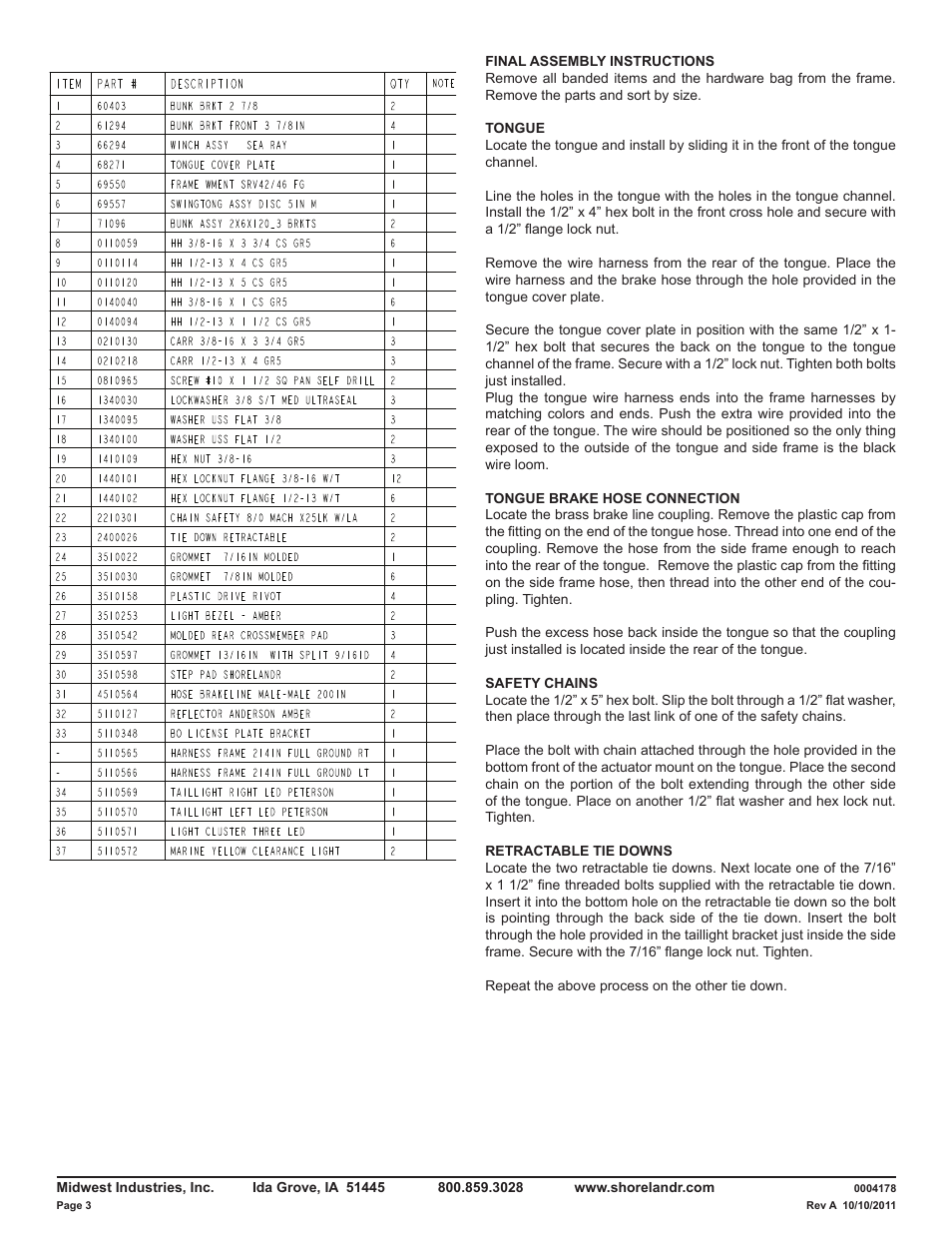 ShoreLand'r LAV46TCBB V.2 User Manual | Page 3 / 13