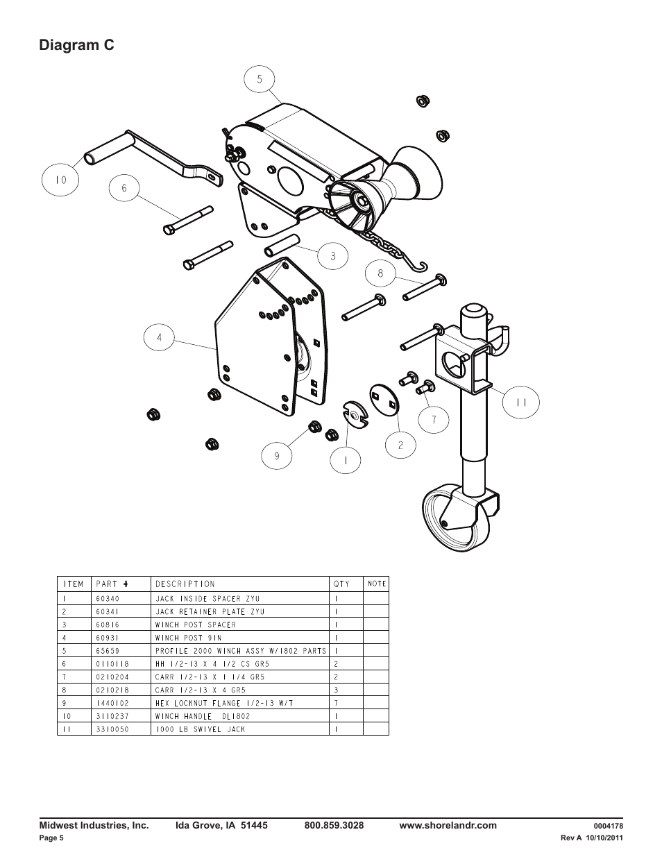 Diagram c | ShoreLand'r LAV46TCBB V.2 User Manual | Page 5 / 13
