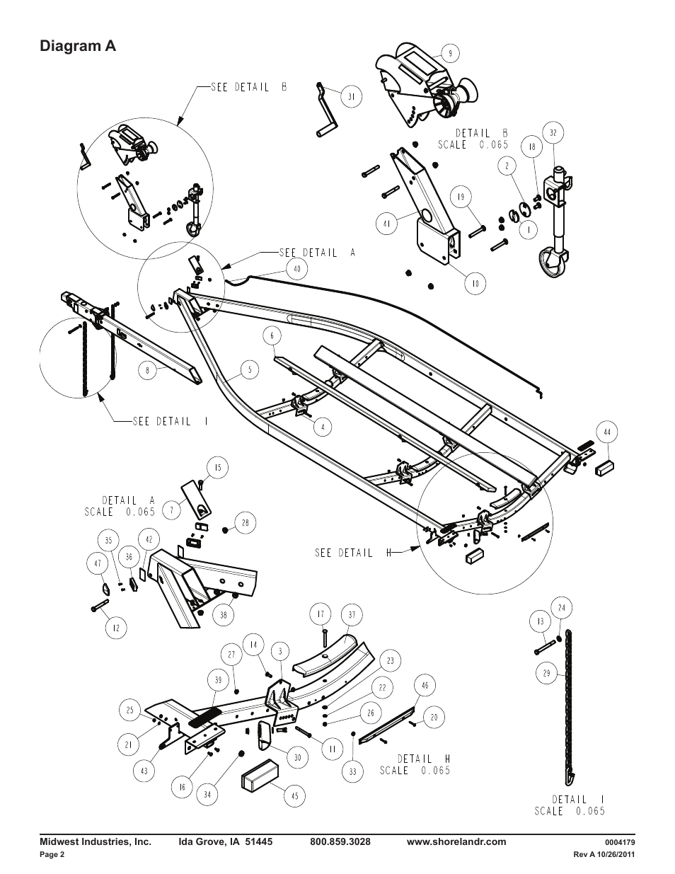 Diagram a | ShoreLand'r LAV55TBB V.1 User Manual | Page 2 / 13