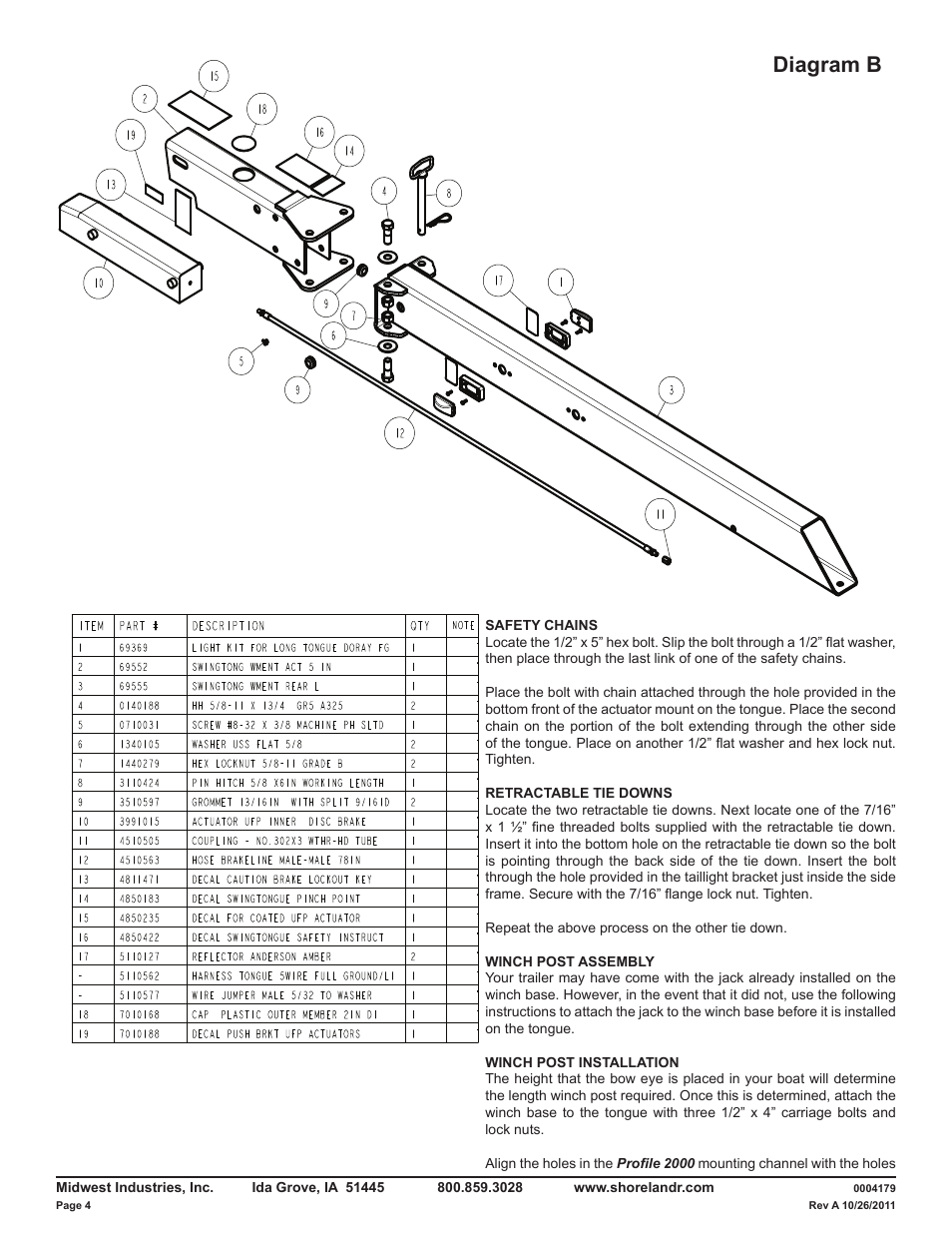 Diagram b | ShoreLand'r LAV55TBB V.1 User Manual | Page 4 / 13