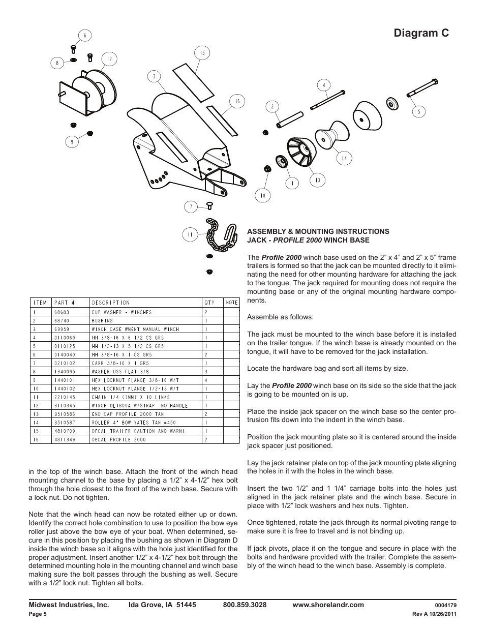 Diagram c | ShoreLand'r LAV55TBB V.1 User Manual | Page 5 / 13