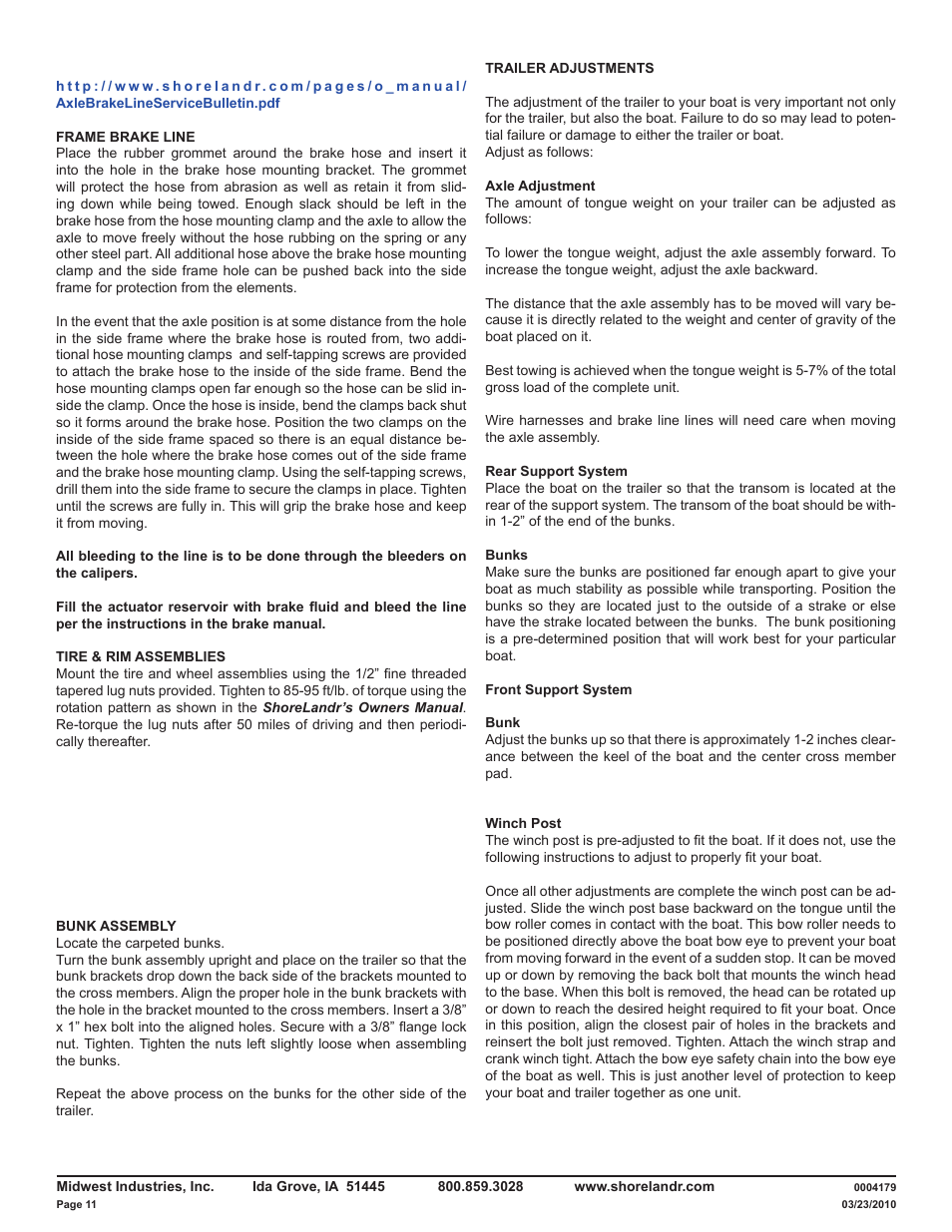 ShoreLand'r LAV55TBB V.2 User Manual | Page 11 / 13