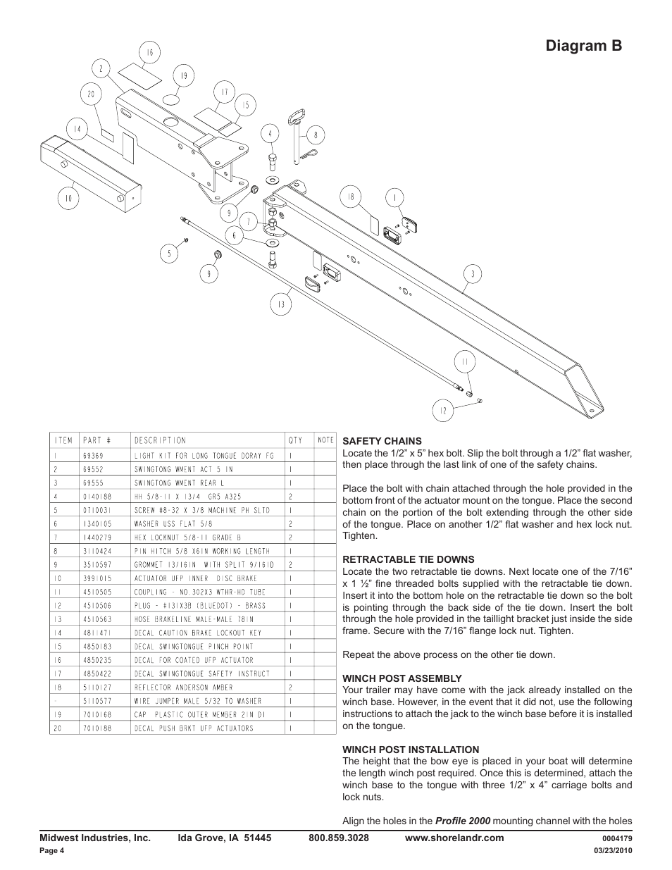 Diagram b | ShoreLand'r LAV55TBB V.2 User Manual | Page 4 / 13