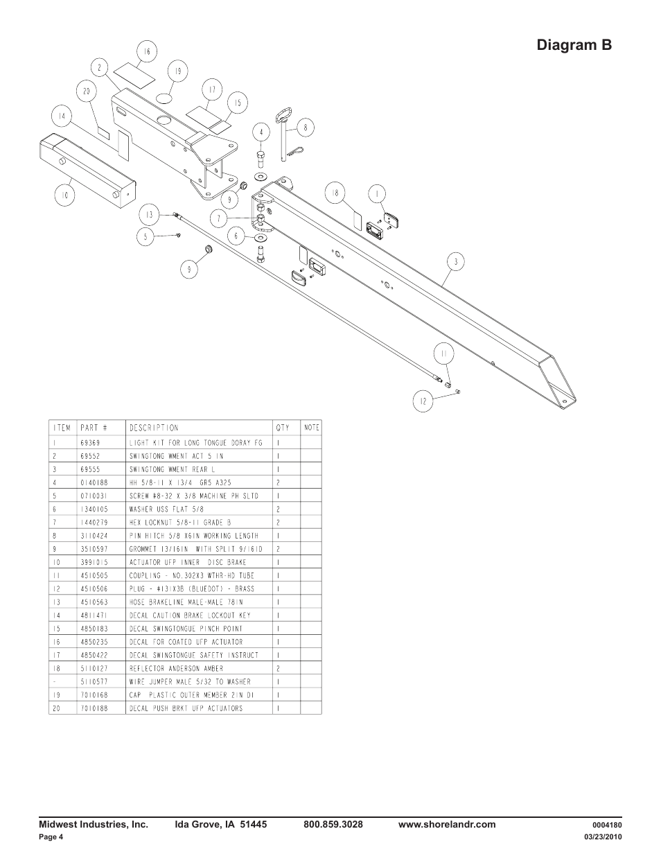 Diagram b | ShoreLand'r LAV55TCBB V.1 User Manual | Page 4 / 13