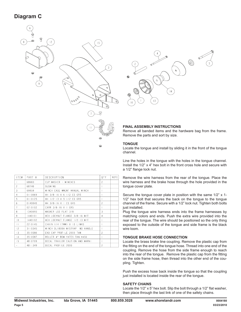 Diagram c | ShoreLand'r LAV55TCBB V.1 User Manual | Page 5 / 13