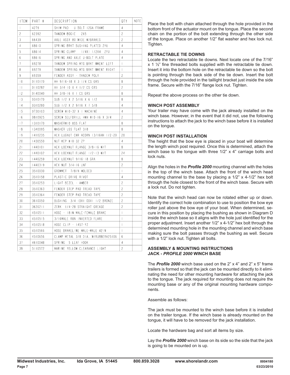 ShoreLand'r LAV55TCBB V.1 User Manual | Page 7 / 13