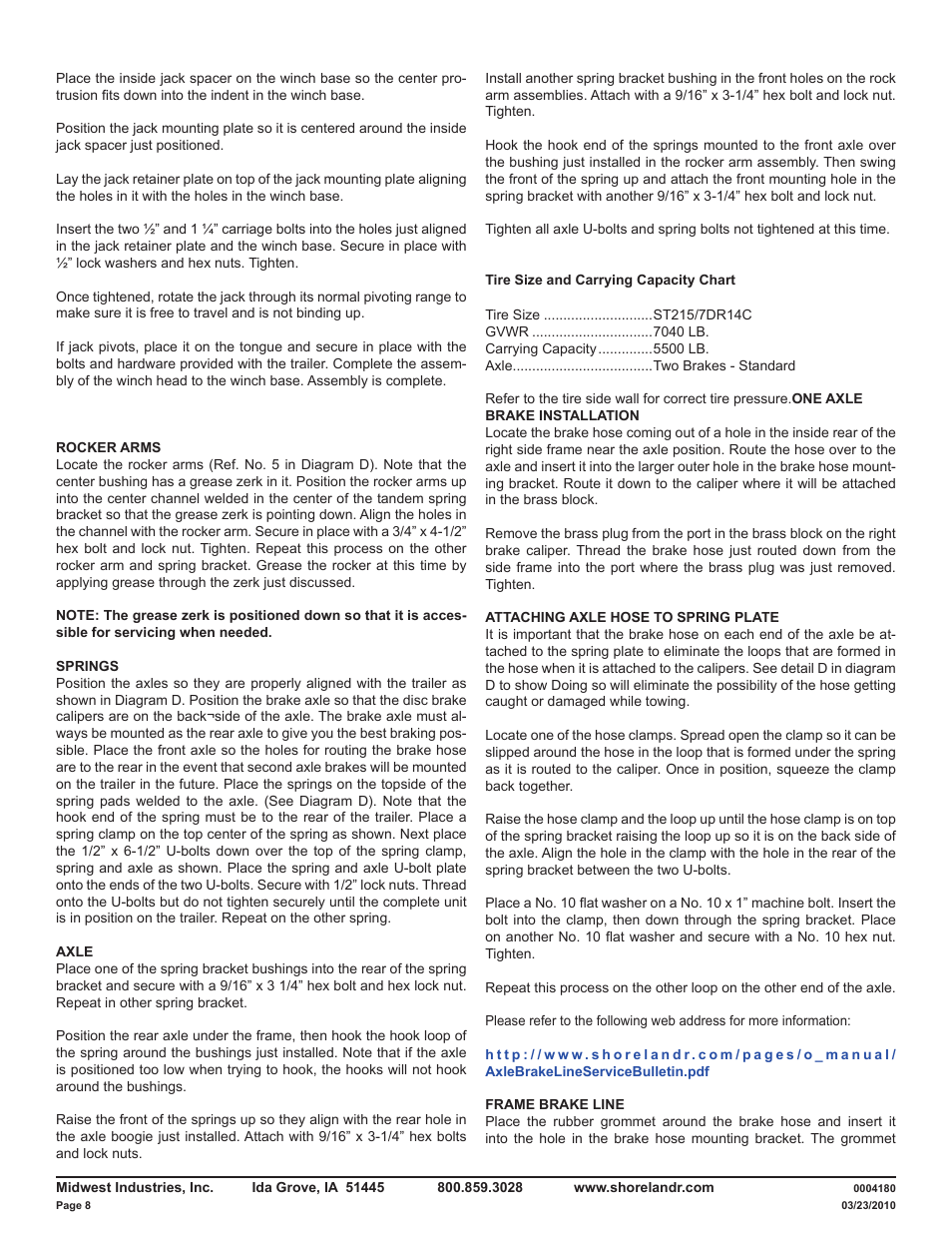 ShoreLand'r LAV55TCBB V.1 User Manual | Page 8 / 13