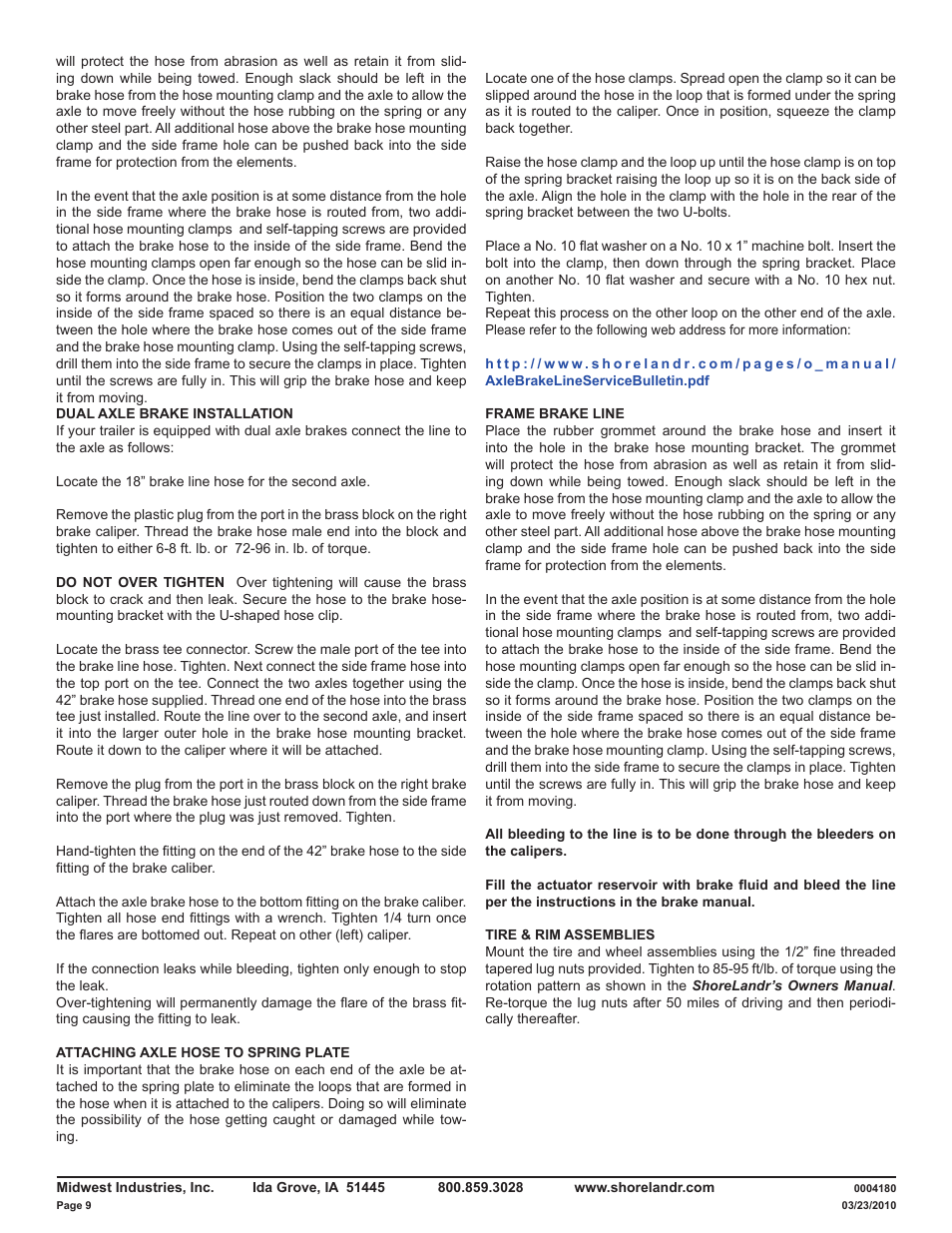ShoreLand'r LAV55TCBB V.1 User Manual | Page 9 / 13