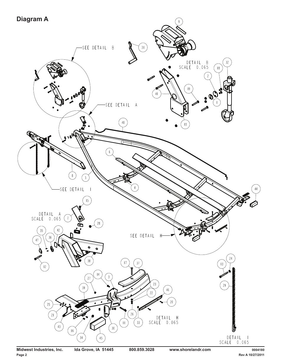 Diagram a | ShoreLand'r LAV55TCBB V.2 User Manual | Page 2 / 13