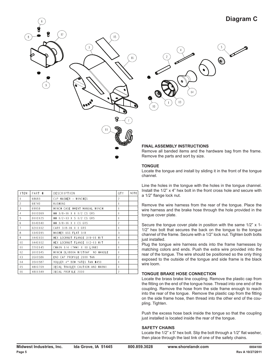 Diagram c | ShoreLand'r LAV55TCBB V.2 User Manual | Page 5 / 13