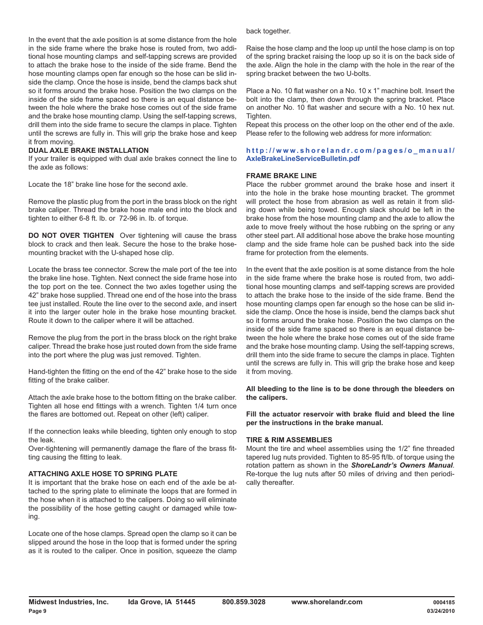 ShoreLand'r LAV59TBBL V.2 User Manual | Page 9 / 13