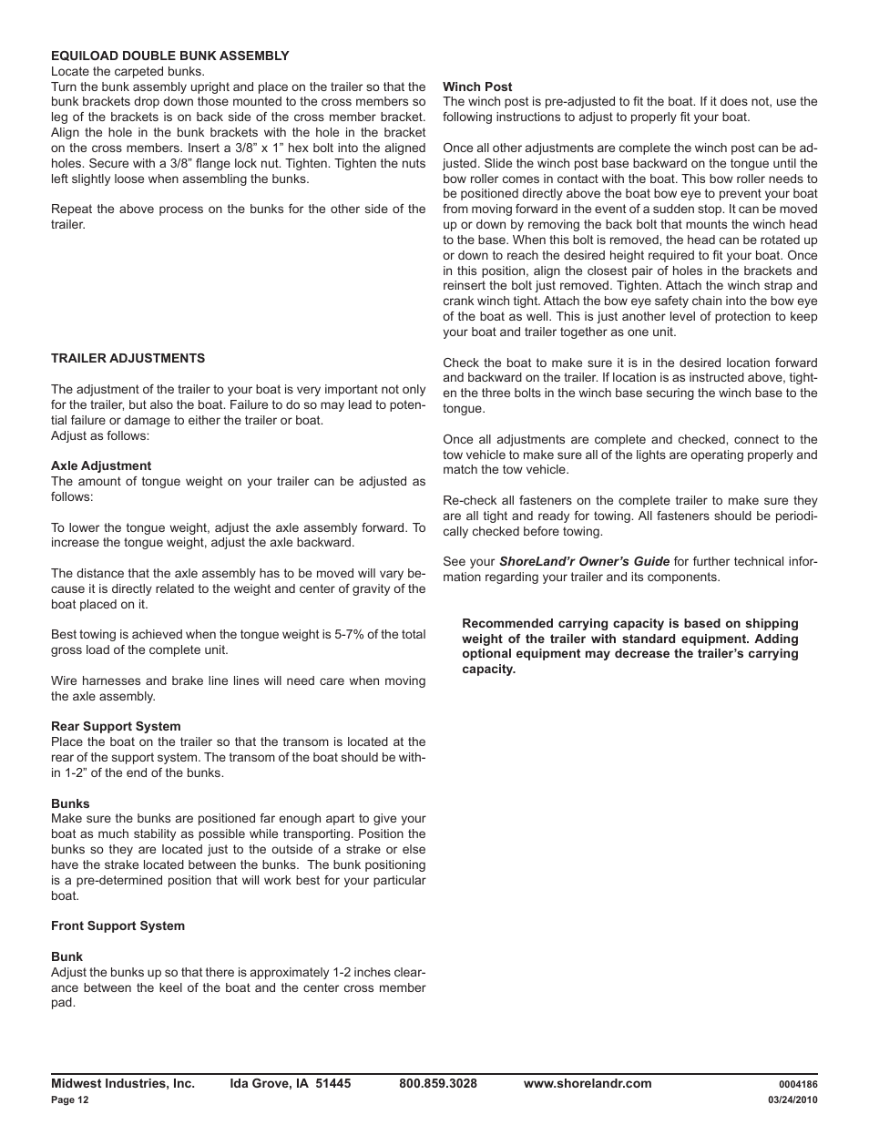 ShoreLand'r LAV59TCBBL V.1 User Manual | Page 12 / 13