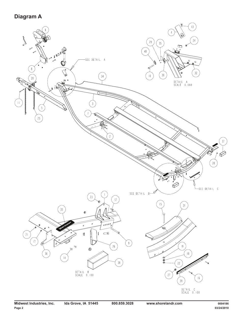 Diagram a | ShoreLand'r LAV59TCBBL V.1 User Manual | Page 2 / 13