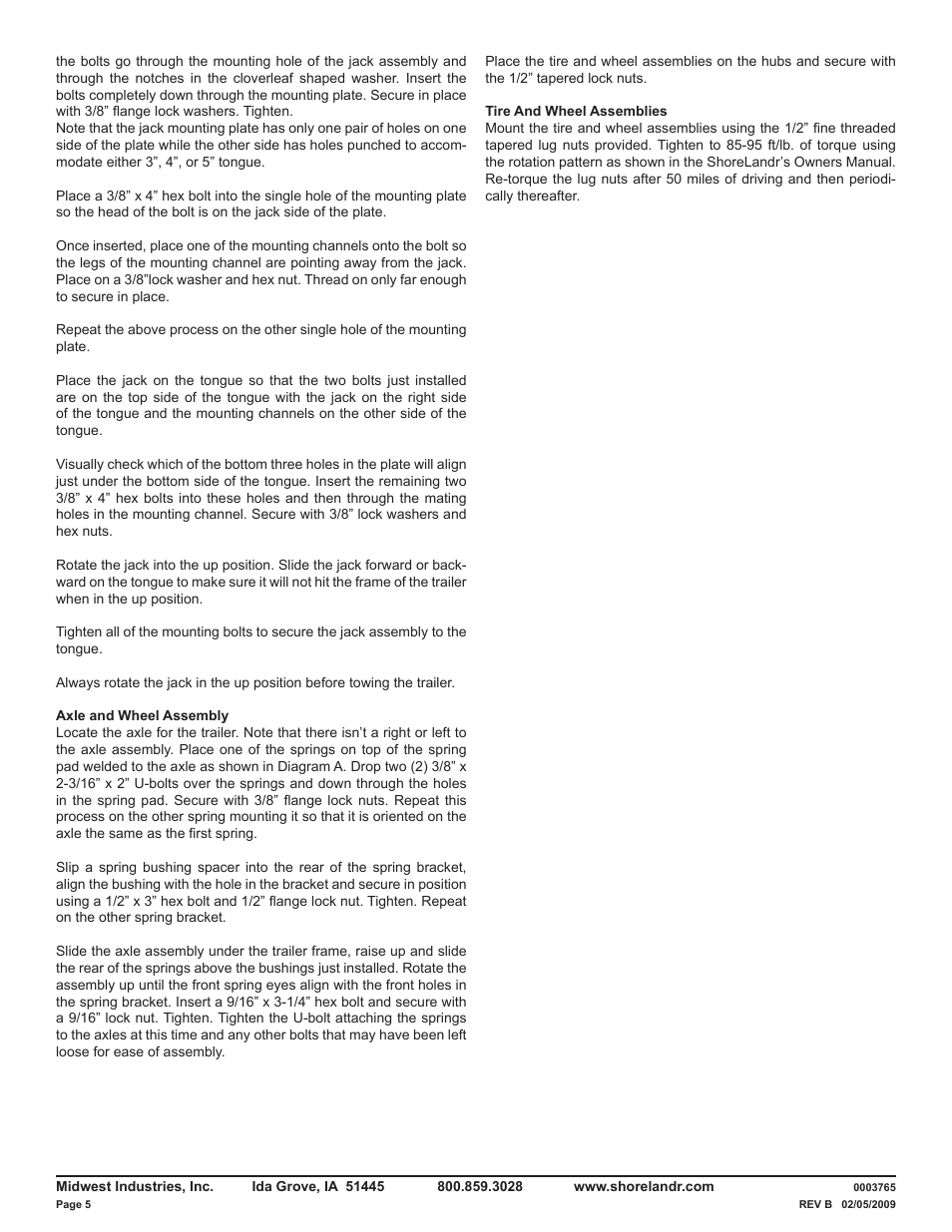 ShoreLand'r LUB14TL V.1 User Manual | Page 5 / 8