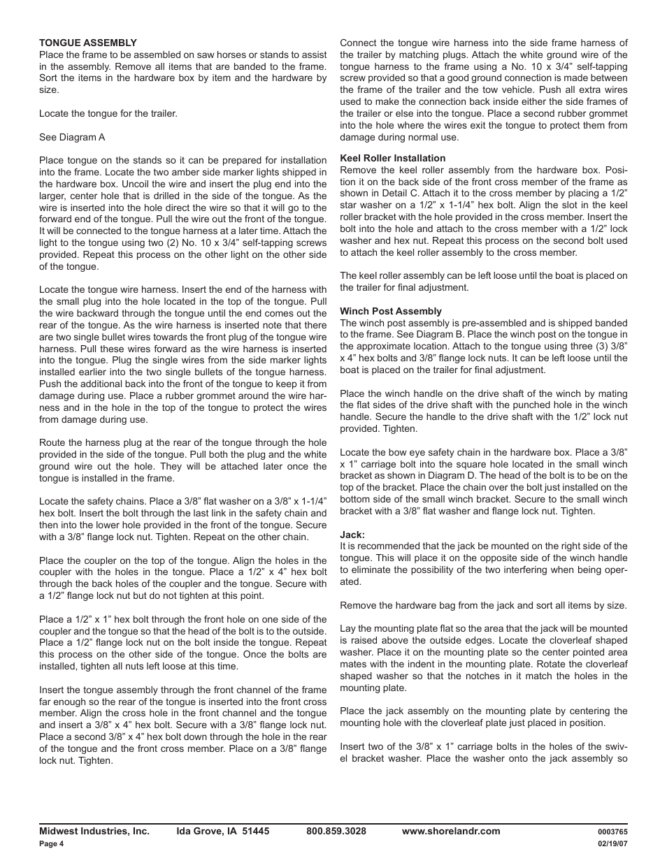 ShoreLand'r LUB14TL V.2 User Manual | Page 4 / 8