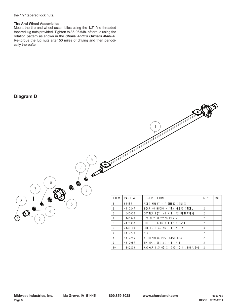 Diagram d | ShoreLand'r LUB14TL V.3 User Manual | Page 5 / 8