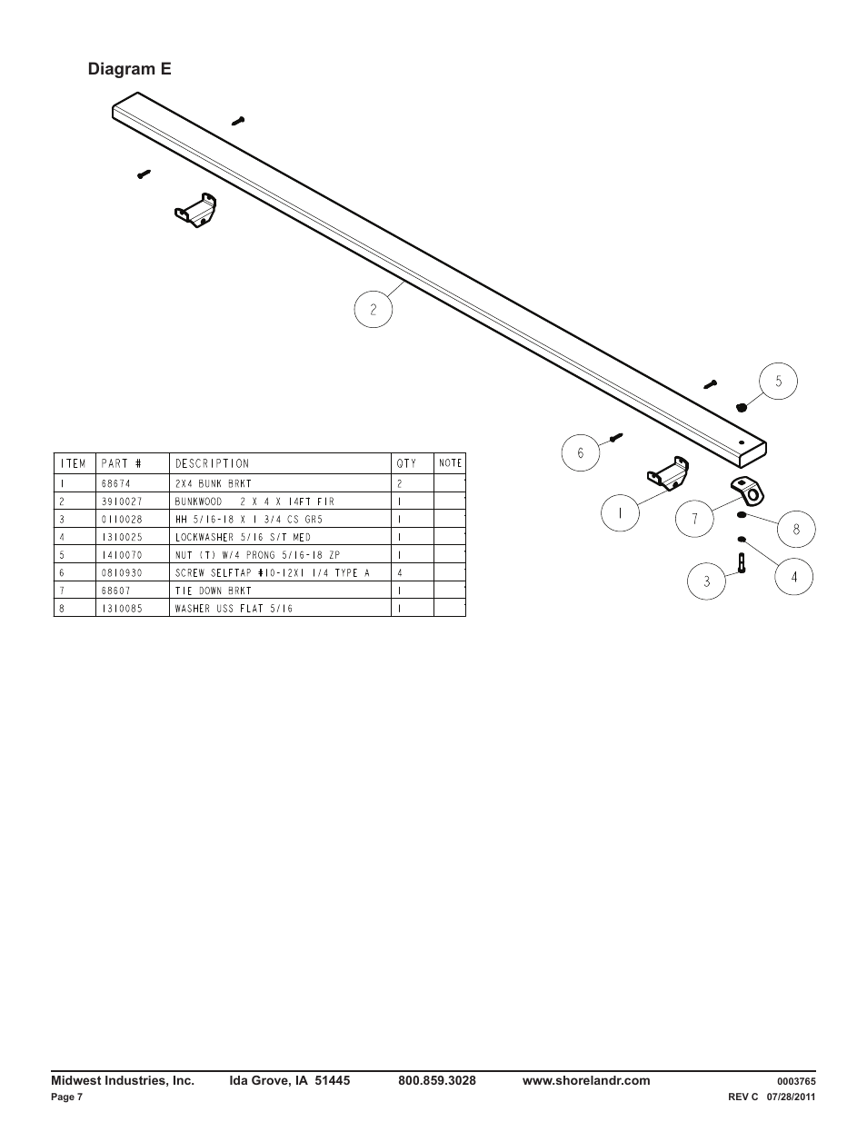 Diagram e | ShoreLand'r LUB14TL V.3 User Manual | Page 7 / 8