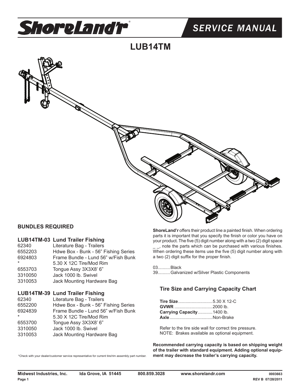 ShoreLand'r LUB14TM V.1 User Manual | 8 pages