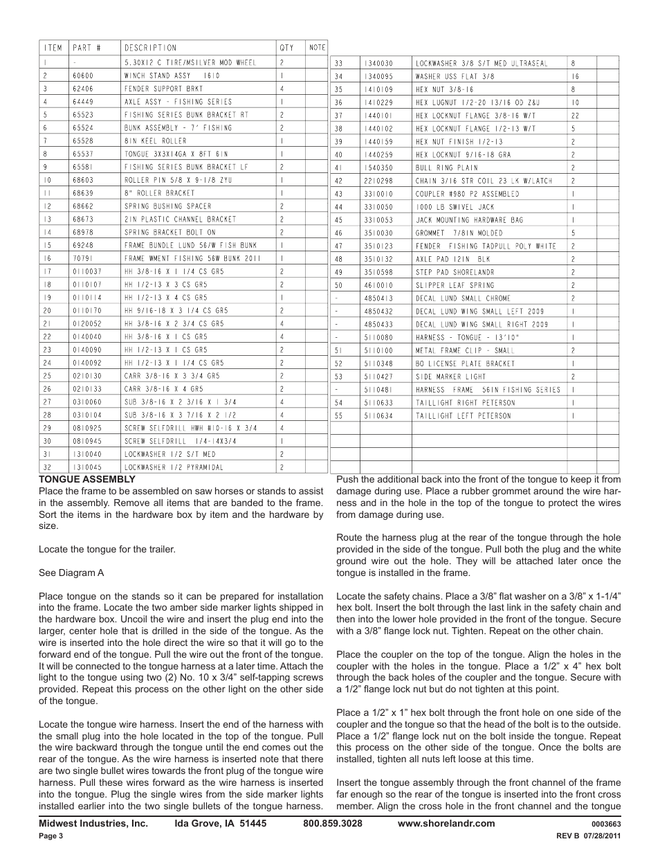 ShoreLand'r LUB14TM V.1 User Manual | Page 3 / 8